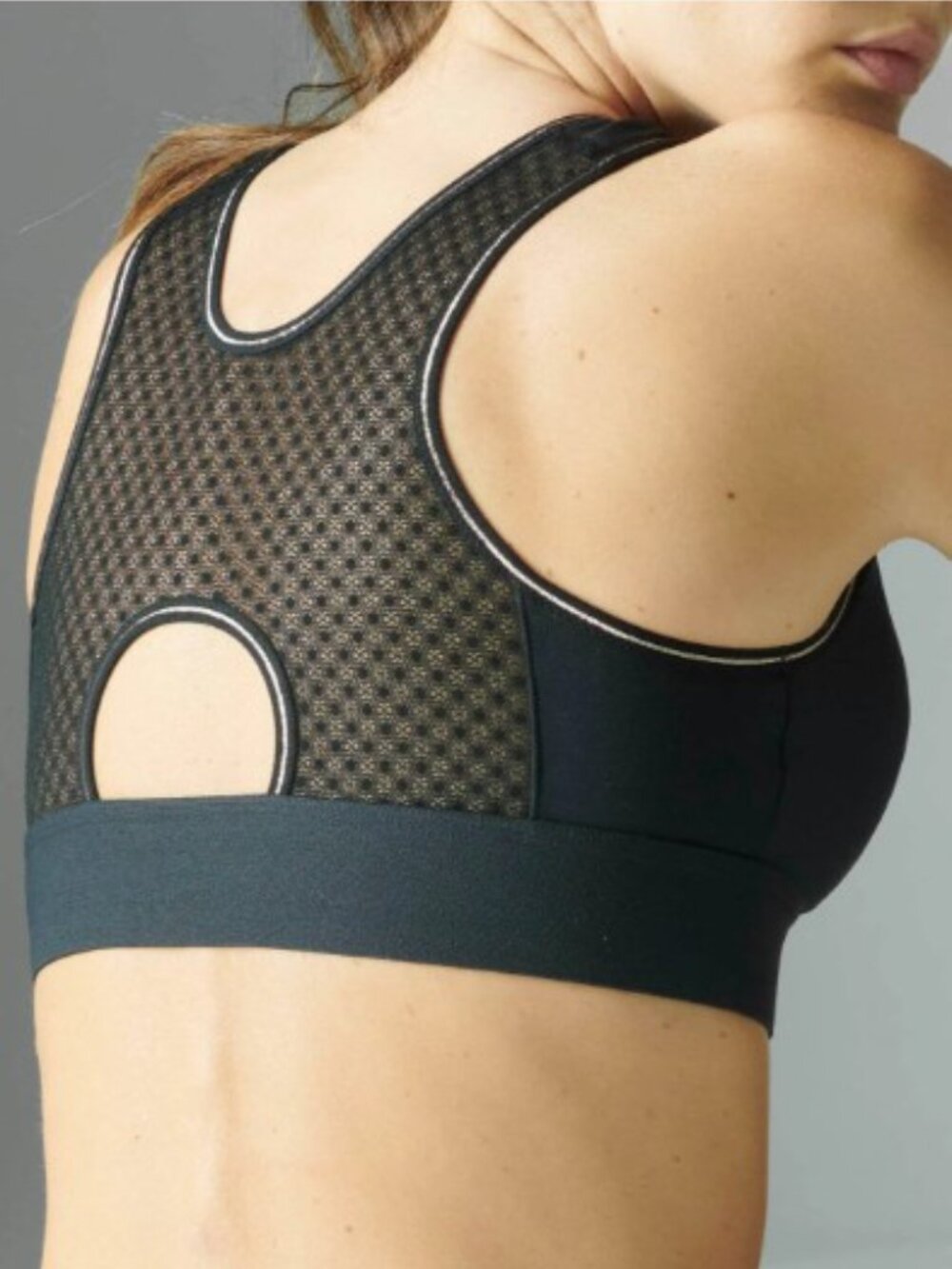 NWT Simone Perele Harmony Low Impact Black Wireless Sports Bra Size L